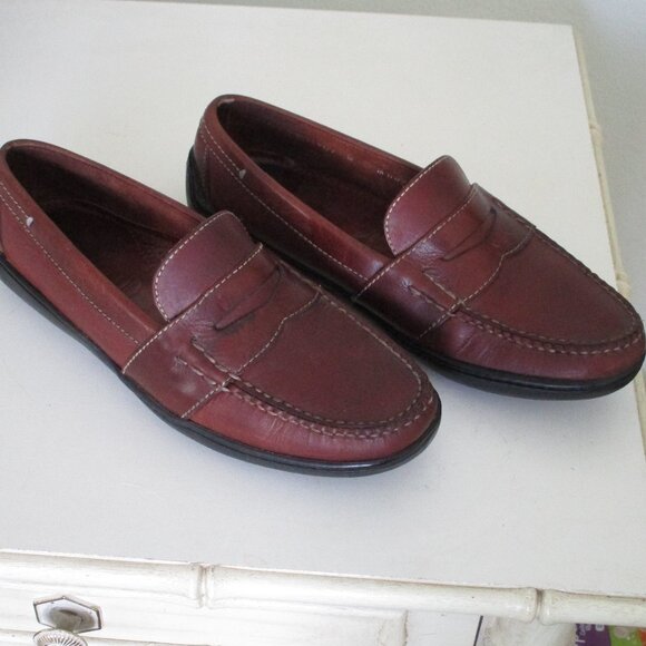 Cole Haan Mens Brown Leather Penny Loafer Driving Moc - Size 8M main image 4